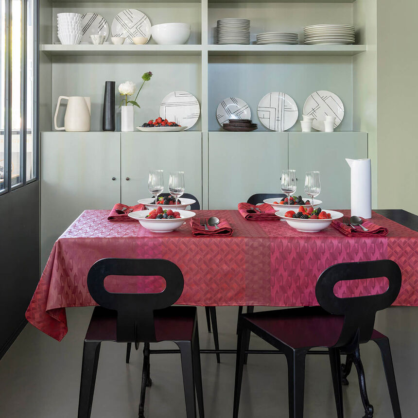 Nappe enduite Caract&egrave;re Enduit Carmin 150x150 100% coton, , hi-res image number 0