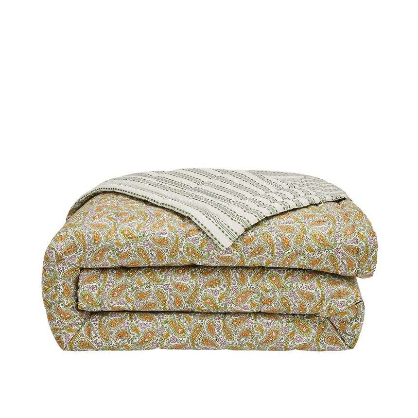 Bed cover &Eacute;t&eacute; Indien Multico 98"x98" 100% cotton, , hi-res image number 1