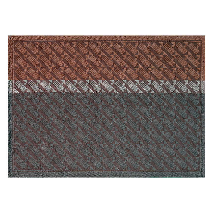 Coated placemat Veine Graphique Red 50x36 100% cotton, , hi-res image number 1