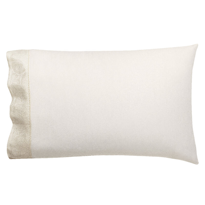 2 Taies américaines  Victoria Jasmin 56X84 50% coton - 50% lin, , hi-res