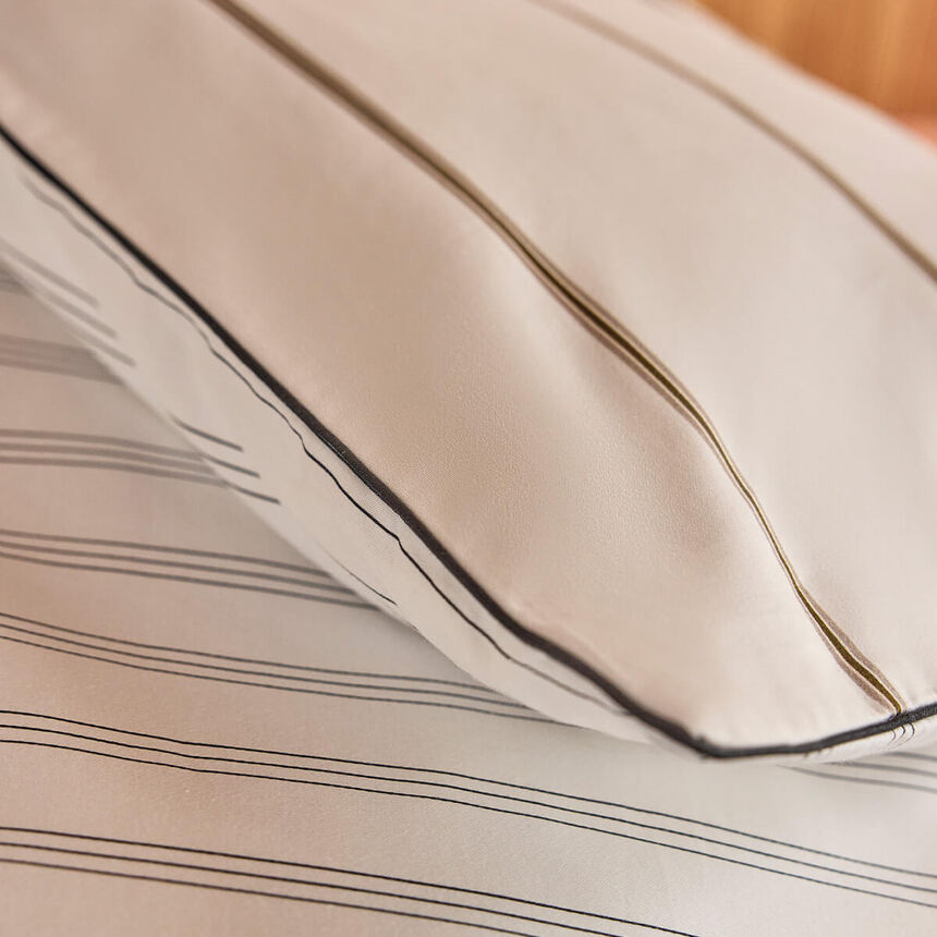 Duvet cover Savile row Beige 173X218 100% cotton, , hi-res image number 2