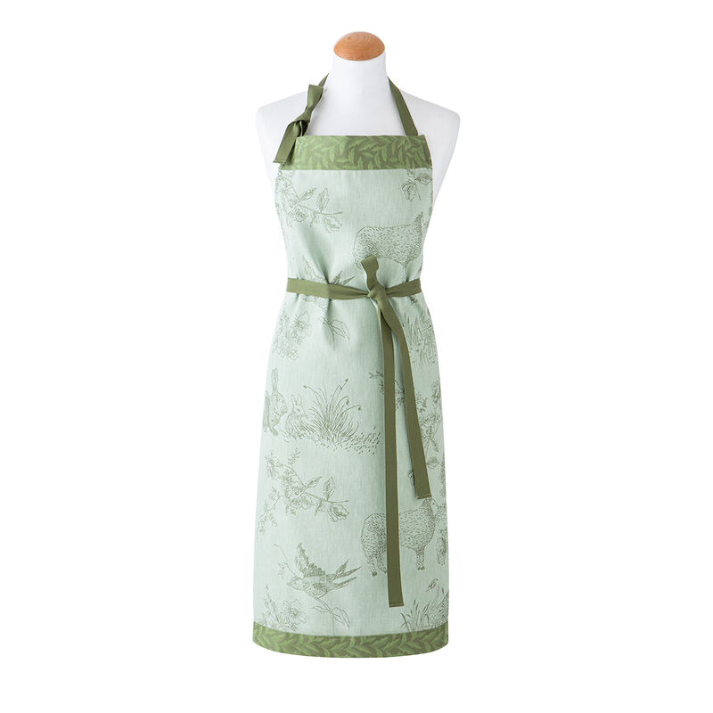 Apron Joséphine Green 90x96 100% cotton, , hi-res image number 0