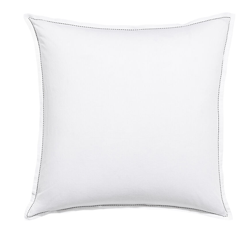 Taie d'oreiller Nuances Blanc 50X75 50% coton - 50% lin, , hi-res