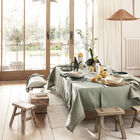 Tablecloth Nuances Green 59"x59" 50% cotton - 50 % linen, , hi-res image number 1