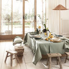 Tablecloth Nuances Green 150x150 50% cotton - 50 % linen, , hi-res image number 0