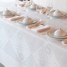 Serviette de table Bosphore Blanc Blanc 58x58 50% coton - 50% lin, , hi-res image number 0