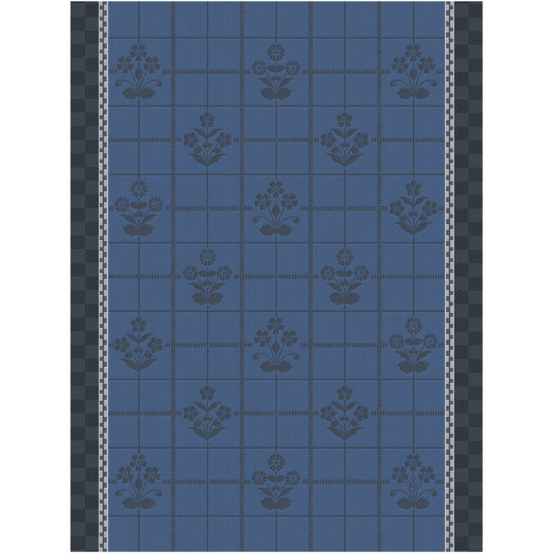 Tea towel Lulu Luce Blue 24"x31" 100% cotton, , hi-res