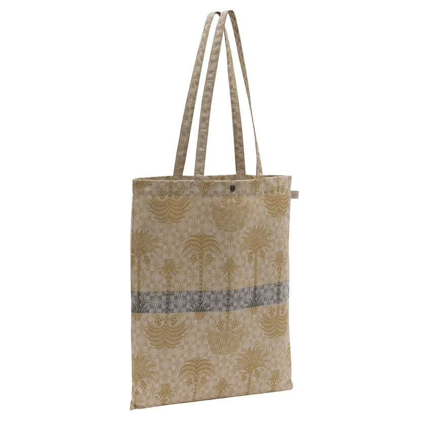 Beach bag Palmeraie Yellow 38x48 100% cotton, , hi-res image number 1