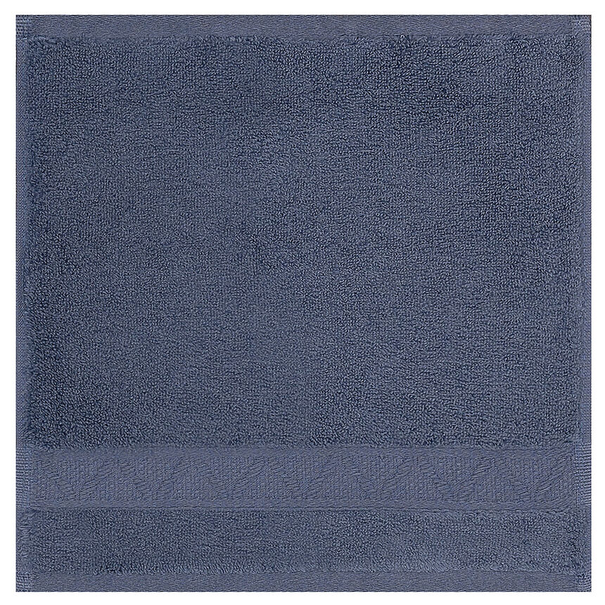 Washcloth Caresse Orient blue 12"x12" 100% cotton, , hi-res image number 0