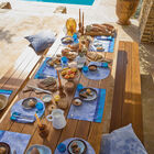 Coated placemat Sinhar&acirc;ja Coated Blue 20"x14" 100% cotton, , hi-res image number 0