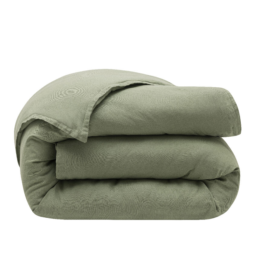 Duvet cover Nuances Green 173X218 50% cotton - 50 % linen, , hi-res image number 1