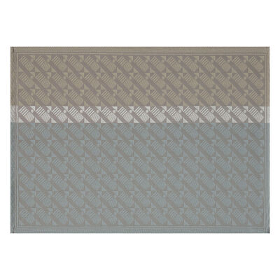 Coated placemat Veine Graphique Grey 20"x14" 100% cotton