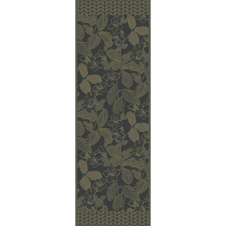 Runner Sulawesi Green 20"x59" 100% cotton, , hi-res image number 1