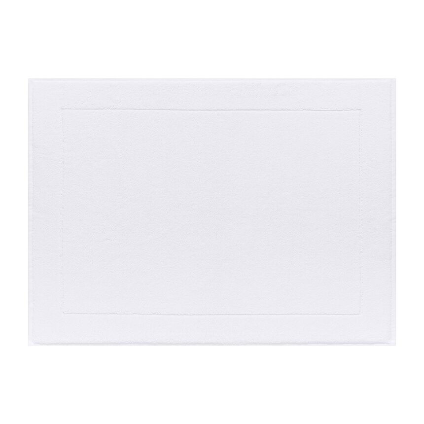 Tapis de bain Caresse Blanc 60x80 100% coton, , hi-res image number 0