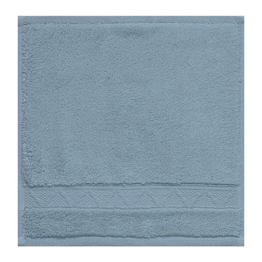 Washcloth Caresse Blue Ice 12"x12" 100% cotton, , hi-res image number 1