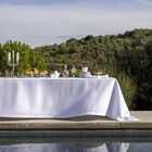 Tablecloth Portofino White 69"x69" 100% linen, , hi-res image number 0