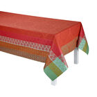 Coated tablecloth Bastide Red pepper 175x175 100% cotton, , hi-res image number 1
