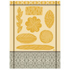 Tea towel Ronde des pains Yellow 24"x31" 100% cotton, , hi-res image number 1