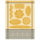 Tea towel Ronde des pains Yellow 24"x31" 100% cotton, , hi-res image number 1