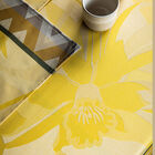 Coated tablecloth La Vie en Vosges Yellow 69"x69" 100% cotton, , hi-res image number 2