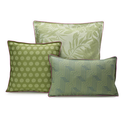 Cushion cover Nature Urbaine Green 23"x23" Acrylic