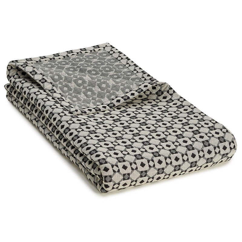 Throws Obsession Black 60"x75" 98% Cotton / 2% Polyamide, , hi-res image number 0