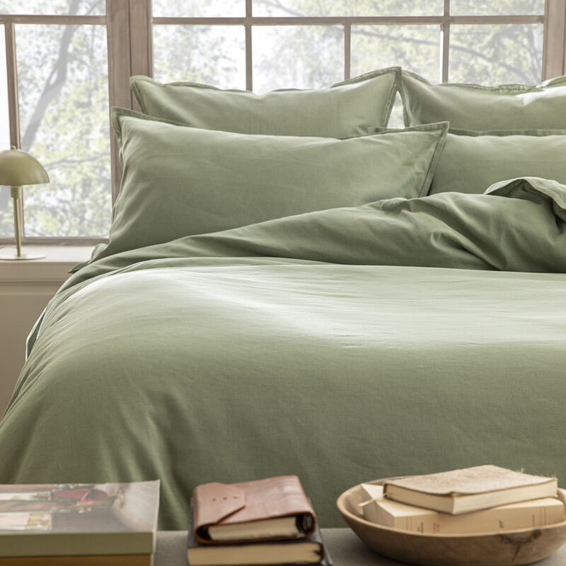 Duvet cover Nuances Green 173X218 50% cotton - 50 % linen, , hi-res image number 2