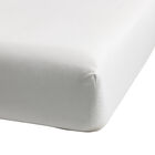 Fitted sheet Envol Grey 39"X80"X15"Twin-X-Long 100% cotton, , hi-res image number 0