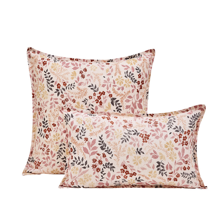 Cushion cover Campagne Pink 20"x20" 50% cotton - 50 % linen, , hi-res image number 2