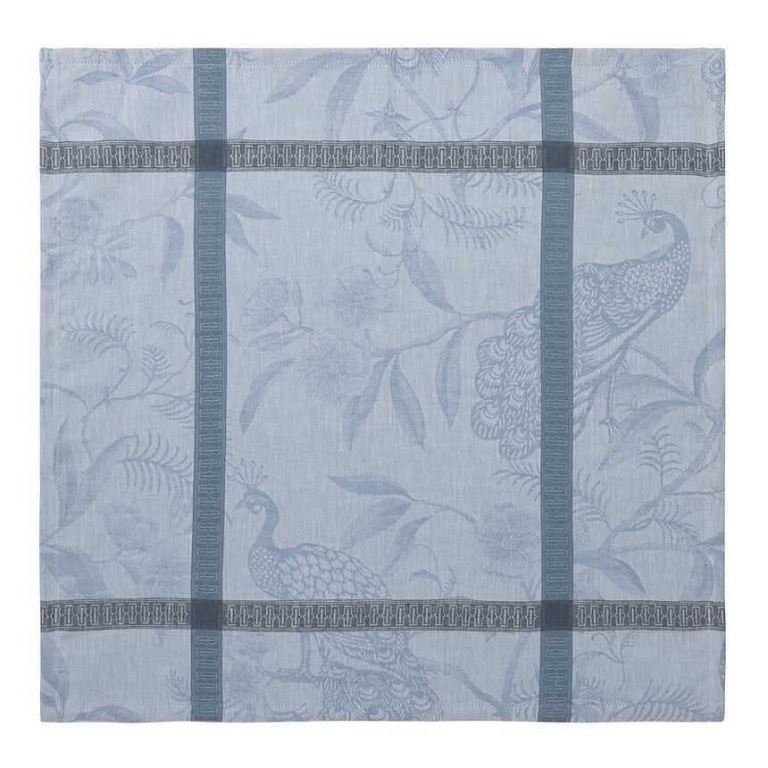 Napkin &Agrave; l'orangerie Blue 55x55 100% linen, , hi-res image number 1