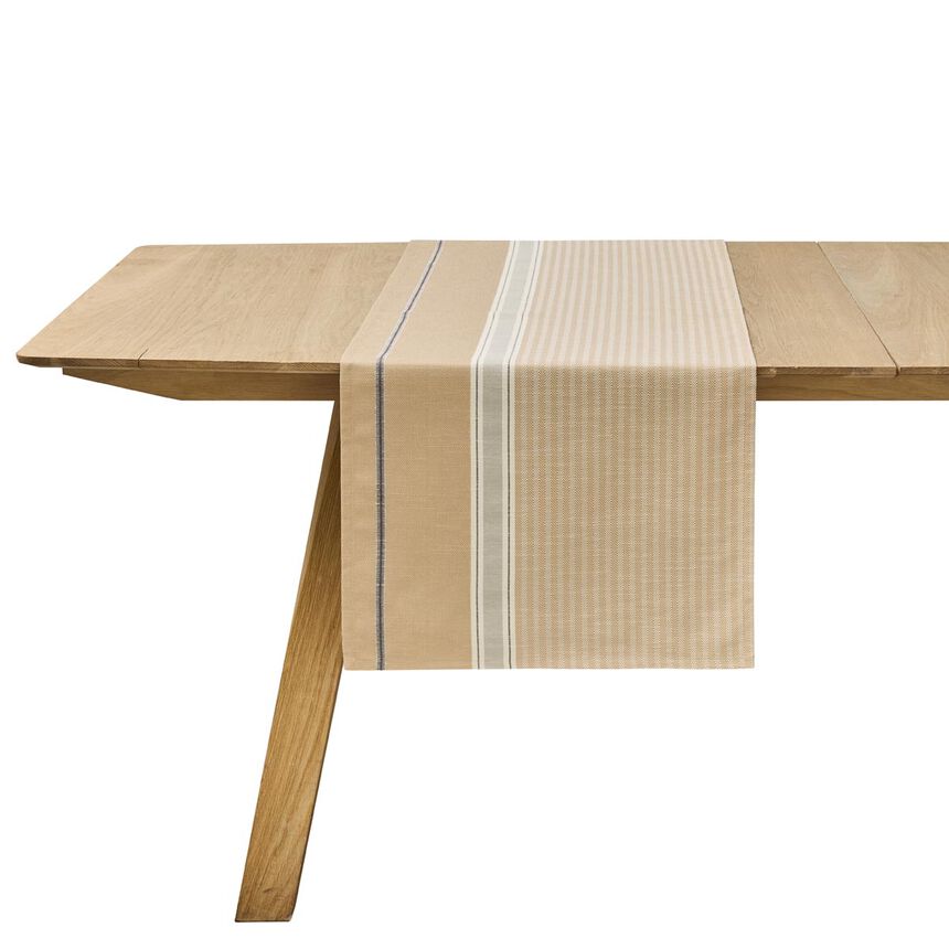 Chemin de table Dune Argan 50x150 92% coton - 8% lin, , hi-res image number 0