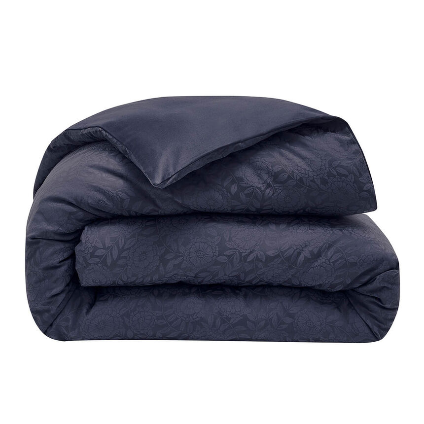 Housse de couette  Flora Encre 224X234 100% coton, , hi-res image number 1