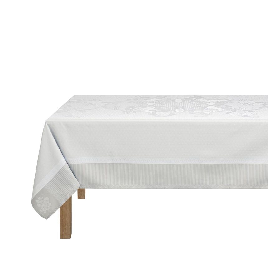 Coated tablecloth Promenade Imp&eacute;riale Grey 175x175 100% cotton, , hi-res image number 1