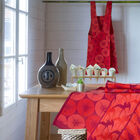 Apron Yukata Red  100% cotton, , hi-res image number 0