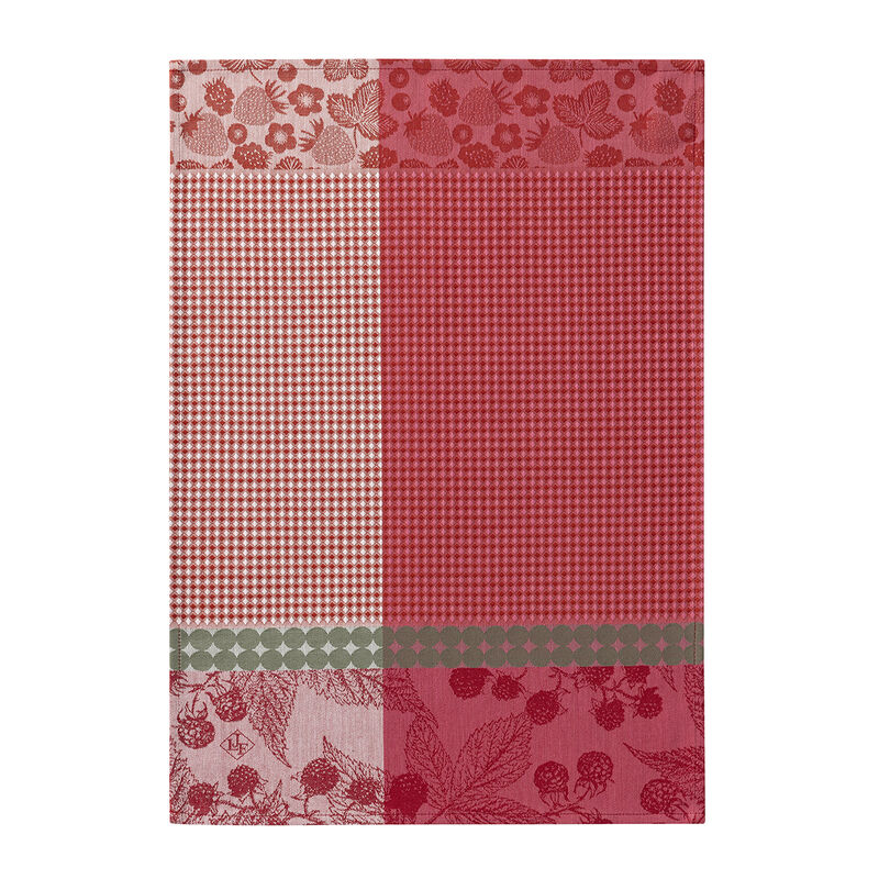 Hand towel Cueillette d'été Red 21"x15" 100% cotton, , hi-res image number 0