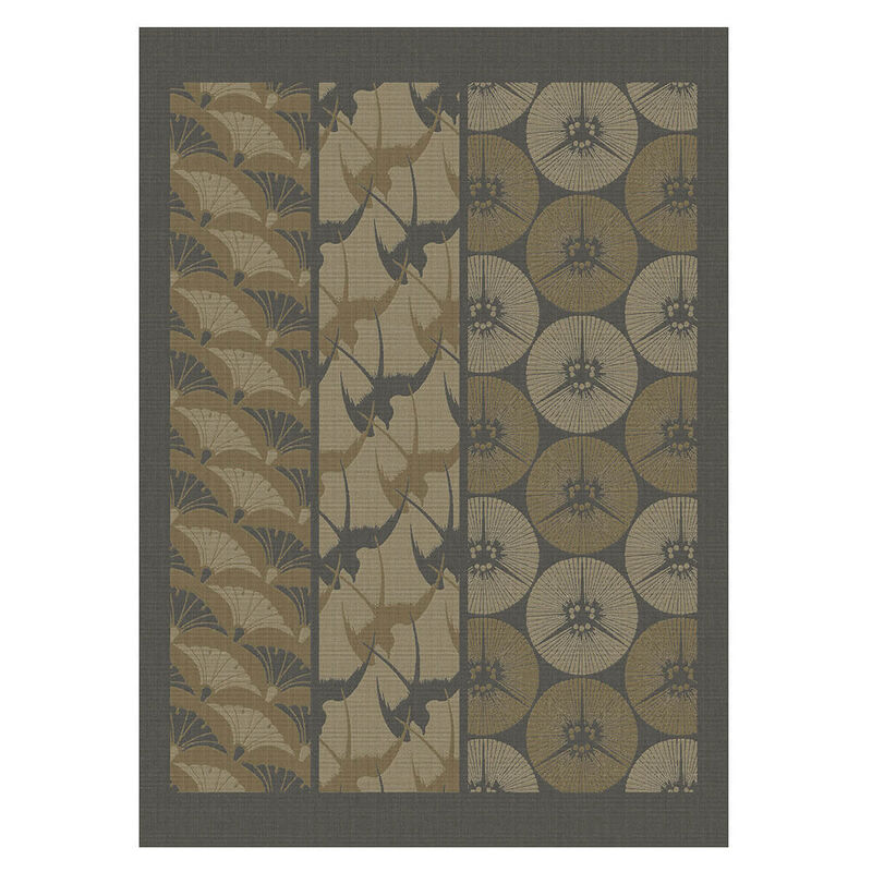Tea towel Yukata Beige 24"x31" 100% cotton, , hi-res image number 0