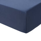 Fitted sheets Eclat Blue 60"X80"X17"Queen 100% cotton, , hi-res image number 2