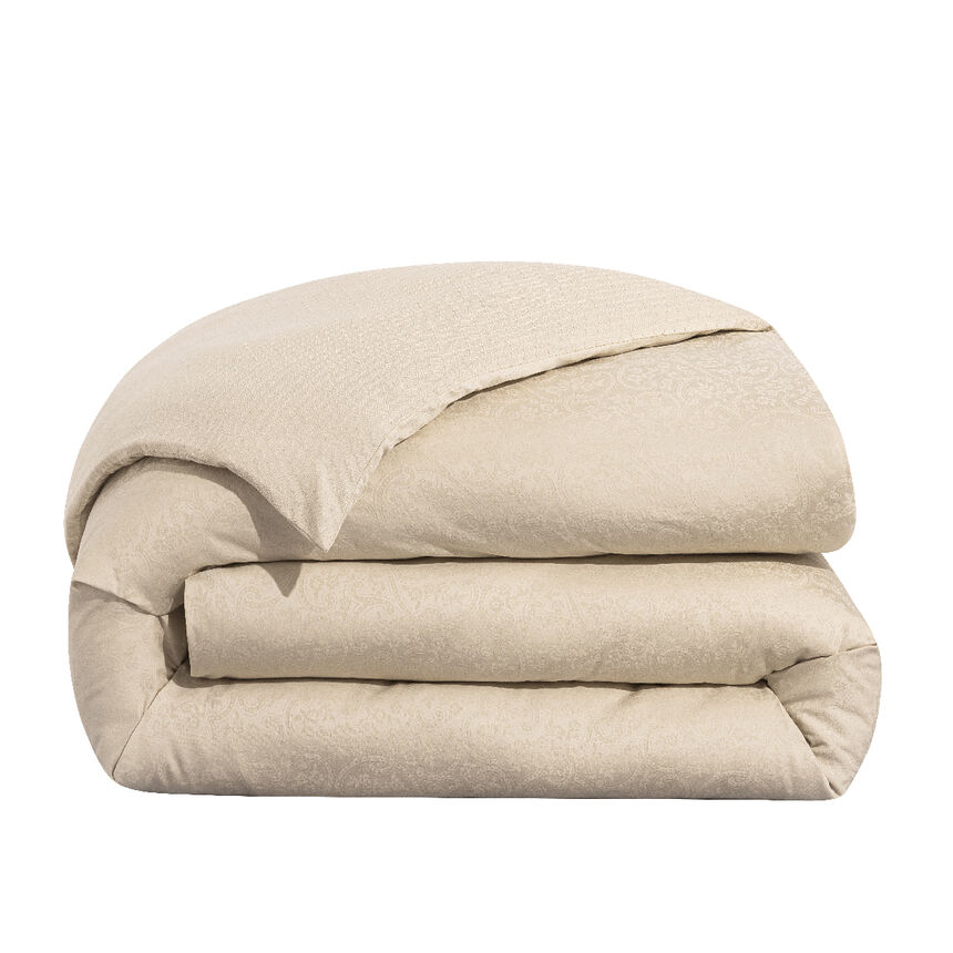 Duvet cover Portofino Beige 88"X92"Queen 100% cotton, , hi-res image number 0