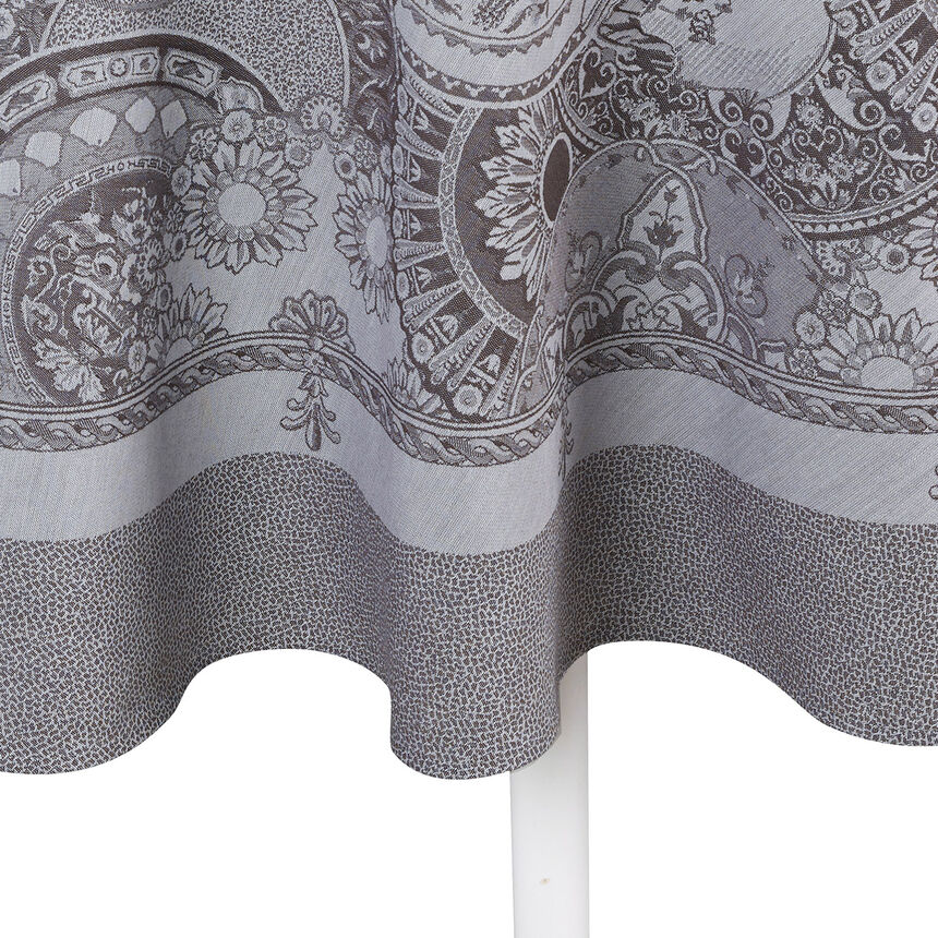 Tablecloth Porcelaine Kaolin &Oslash;83" 100% cotton, , hi-res image number 7