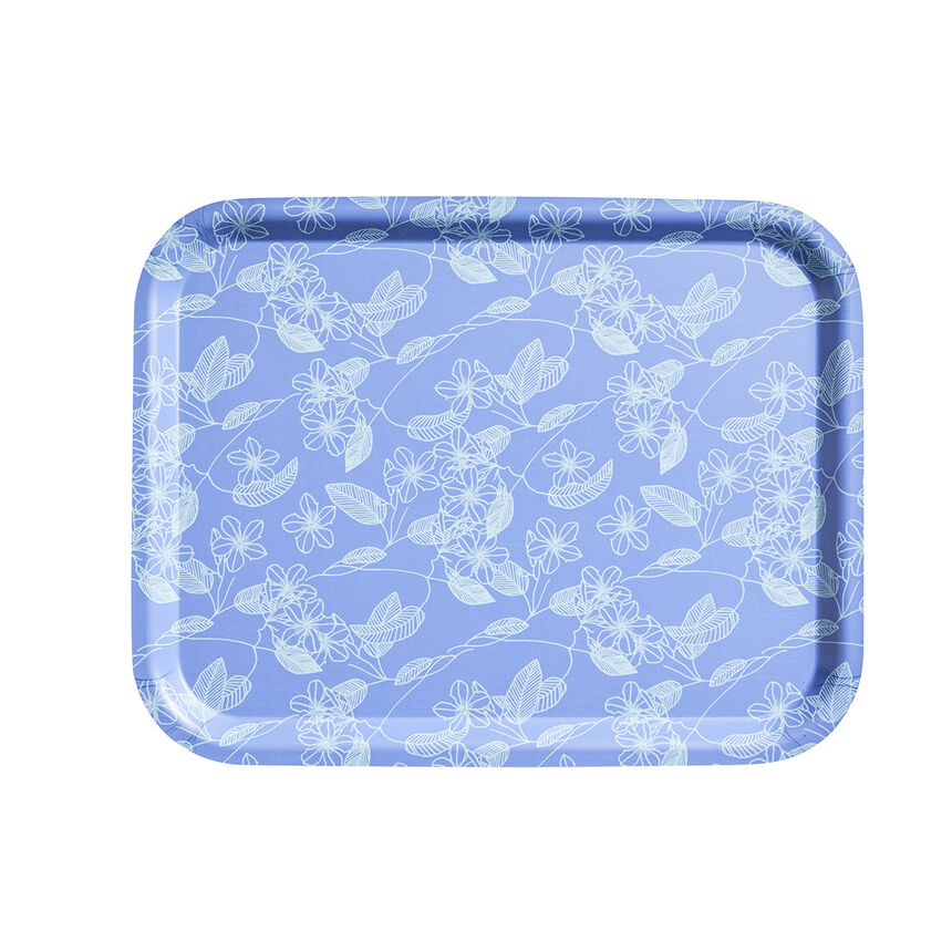Tray Essentiel Graphique Blue 36x7 100% Wood, , hi-res image number 0