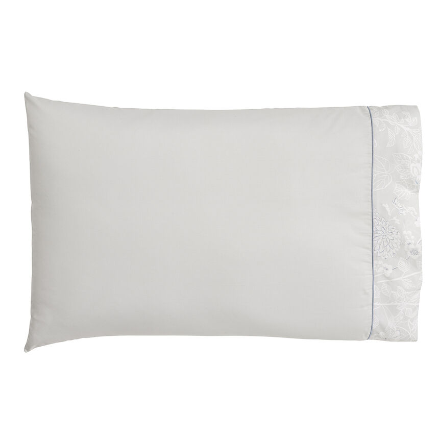 2 Pillowcases Envol Grey 56X84 100% cotton, , hi-res image number 0