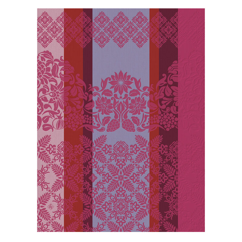 Tea towel Mumbai Pink 24"x31" 100% cotton, , hi-res image number 0