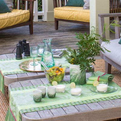 Tray Nature Urbaine Green Ø15" Wood / 100% birch