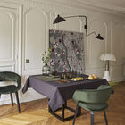 Tablecloth Slow Life Carbon 59"x59" 89% cotton / 11% linen, , hi-res image number 0