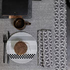 Tablecloth Empreintes Black 59"x59" 100% cotton, , hi-res image number 5