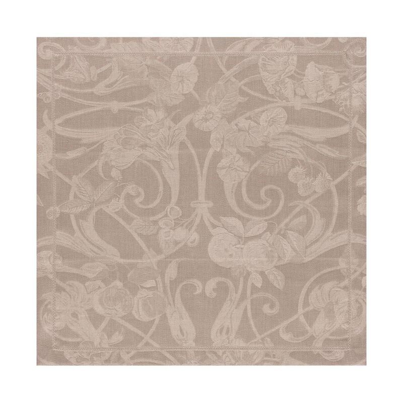 Napkin Tivoli Black Pepper 20"x20" 100% linen, , hi-res image number 0