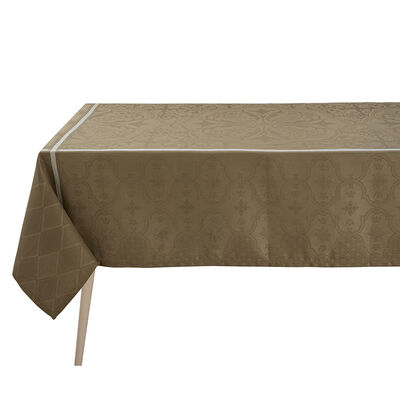 Tablecloth Armoiries Brown 175x250 100% linen