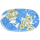 Tray Escapade Tropicale Blue Oval22"x13" 100% Wood, , hi-res image number 1