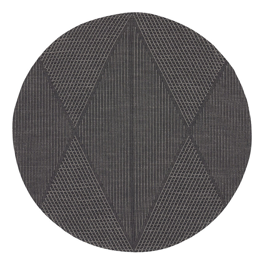 Placemat Club Losanges White &Oslash;42 89% cotton / 11% linen, , hi-res image number 2