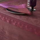 Tablecloth Symphonie Baroque Maroon 69"x98" 100% linen, , hi-res image number 2